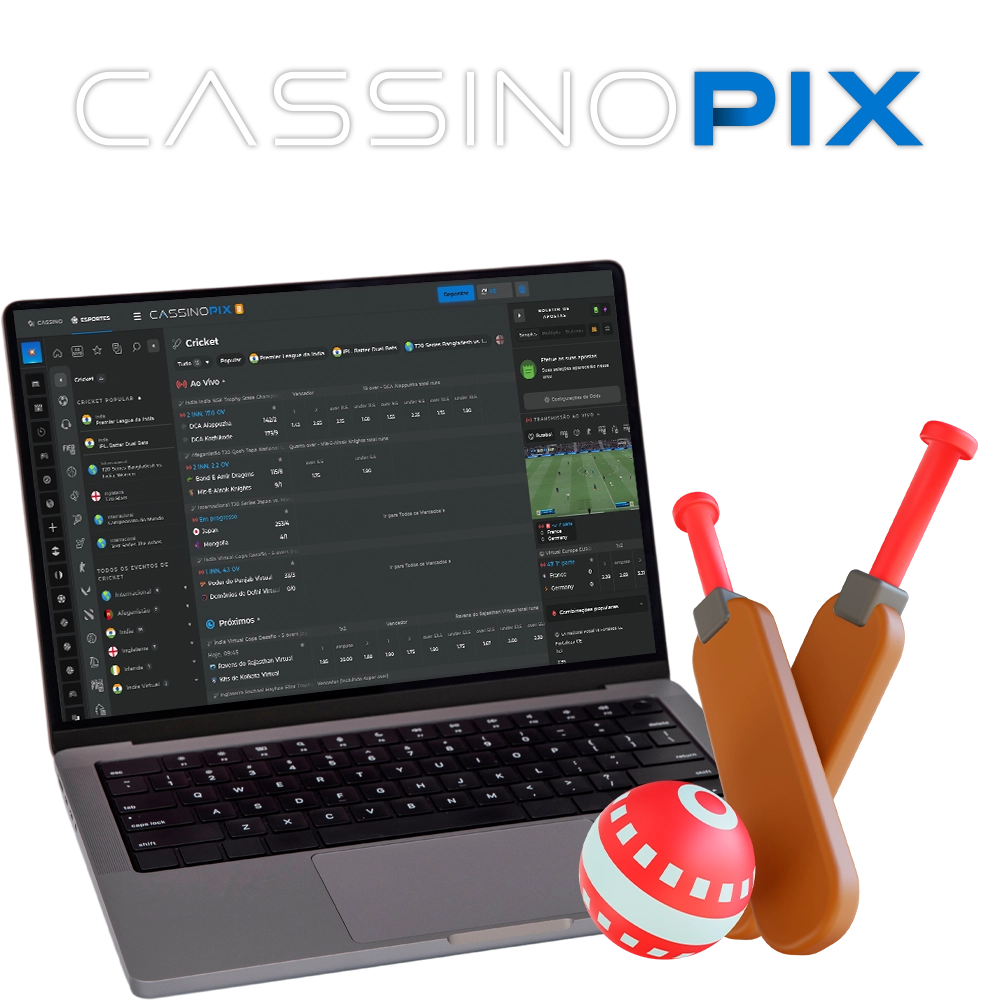Conheça as apostas em críquete no Cassino Pix.