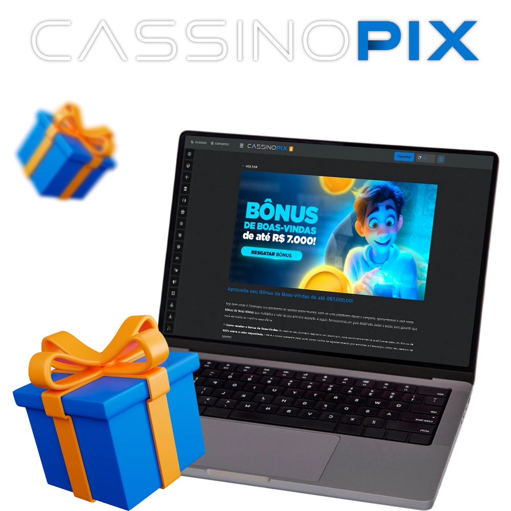 Ganhe um bônus de boas-vindas no Cassino Pix.