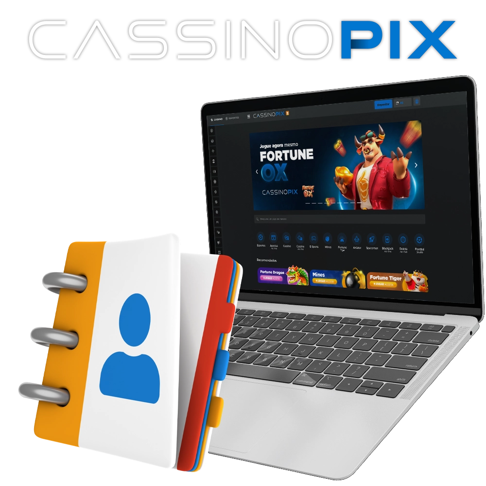 Use os contatos abaixo para entrar em contato com o Cassino Pix.