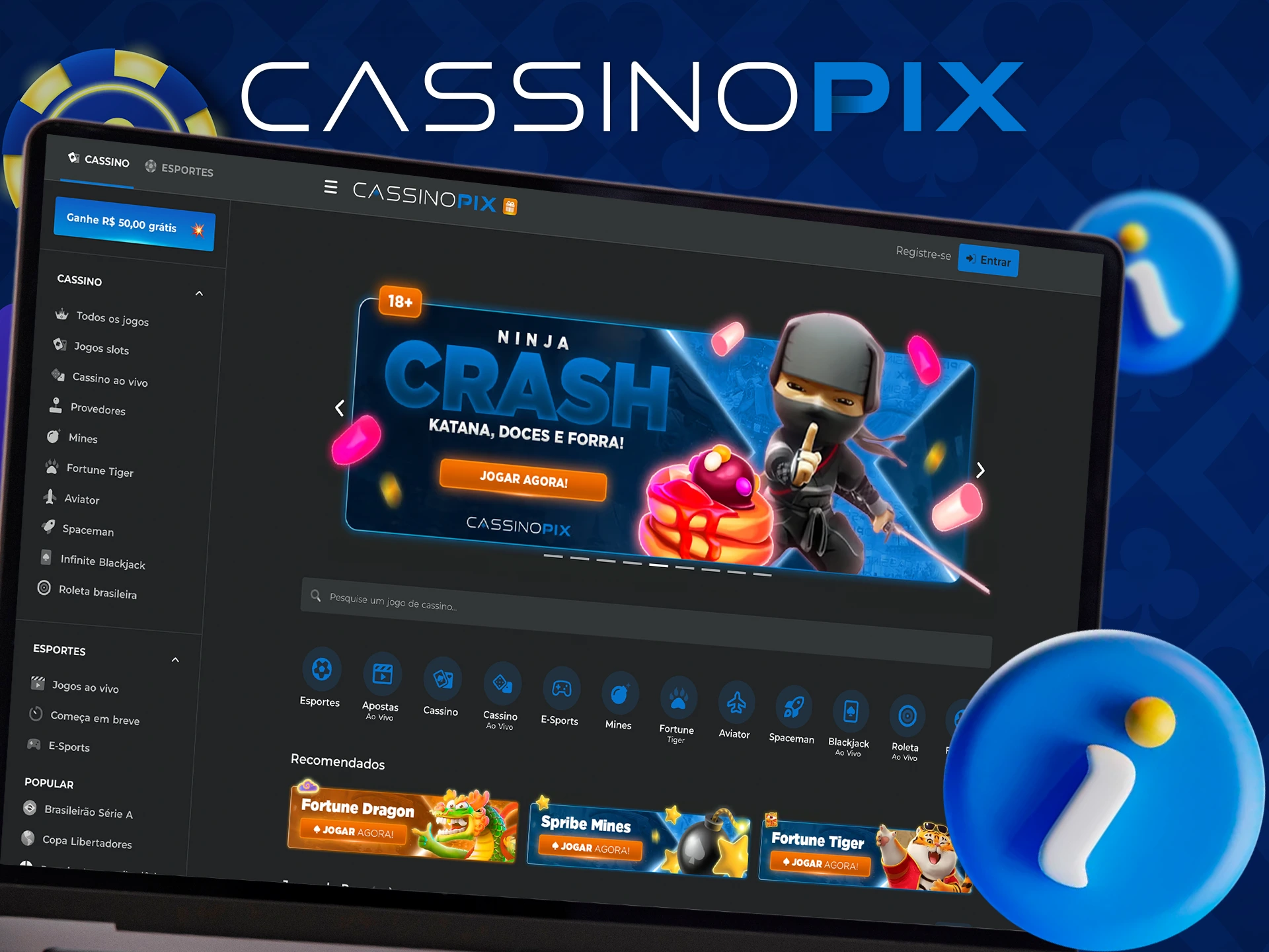 Todas as informações no site da Cassino Pix são licenciadas.