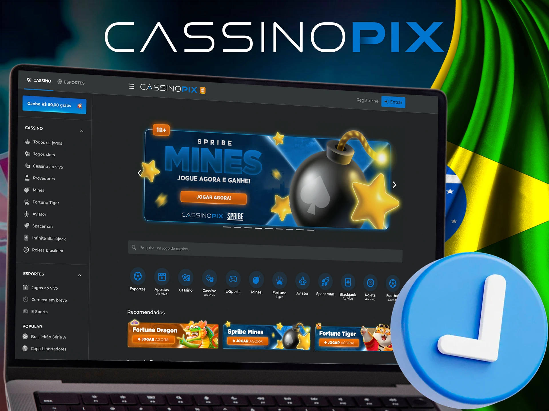 A Cassino Pix está operando legalmente no Brasil.