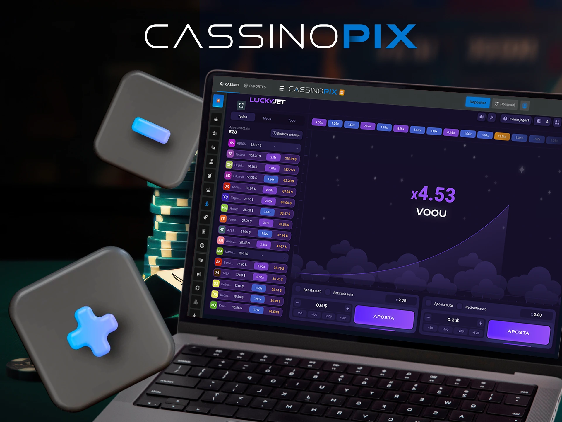 Confira as conclusões do jogo Lucky Jet no Cassino Pix.