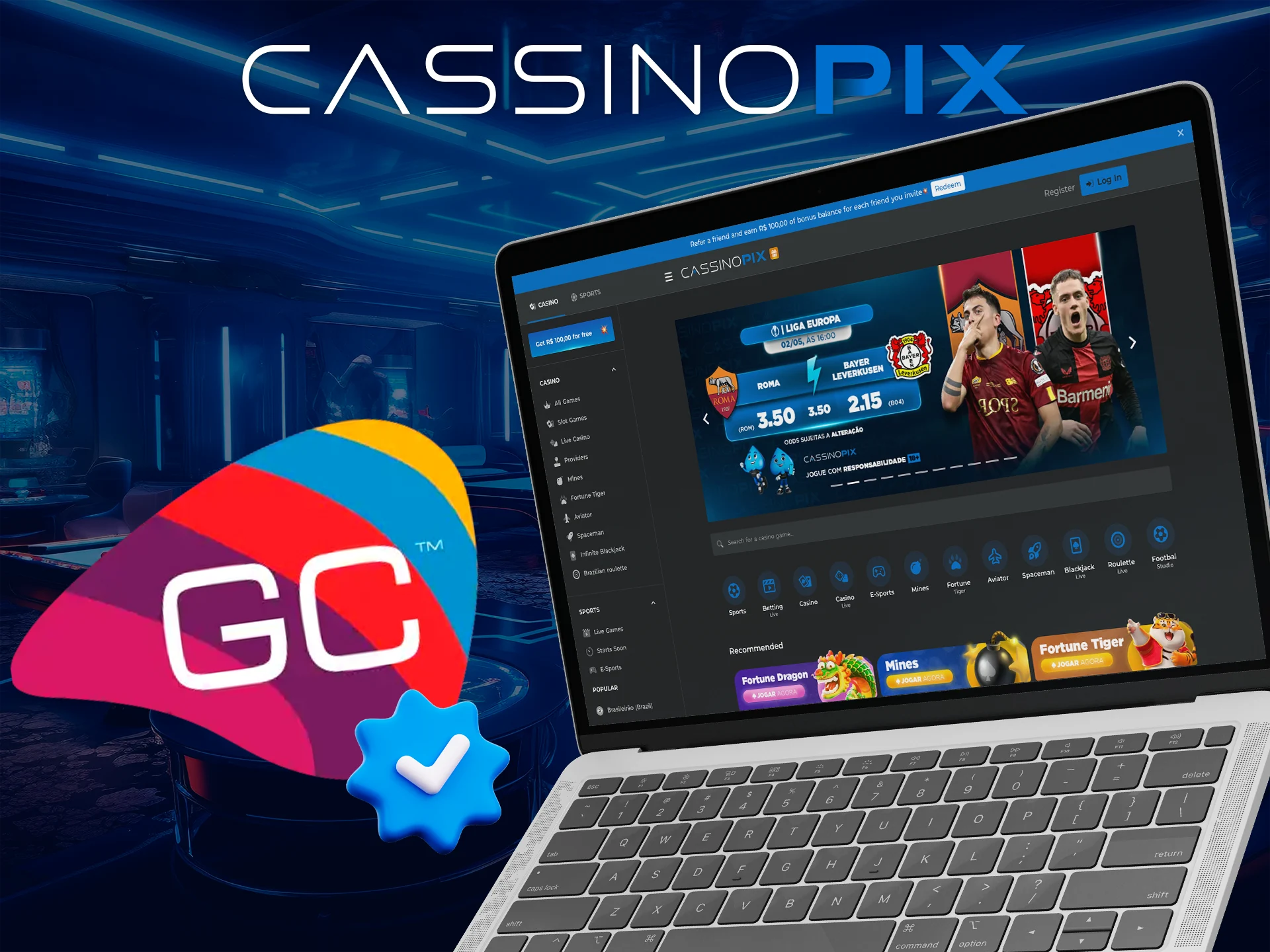 Leia as informações sobre a licença do Cassino Pix.