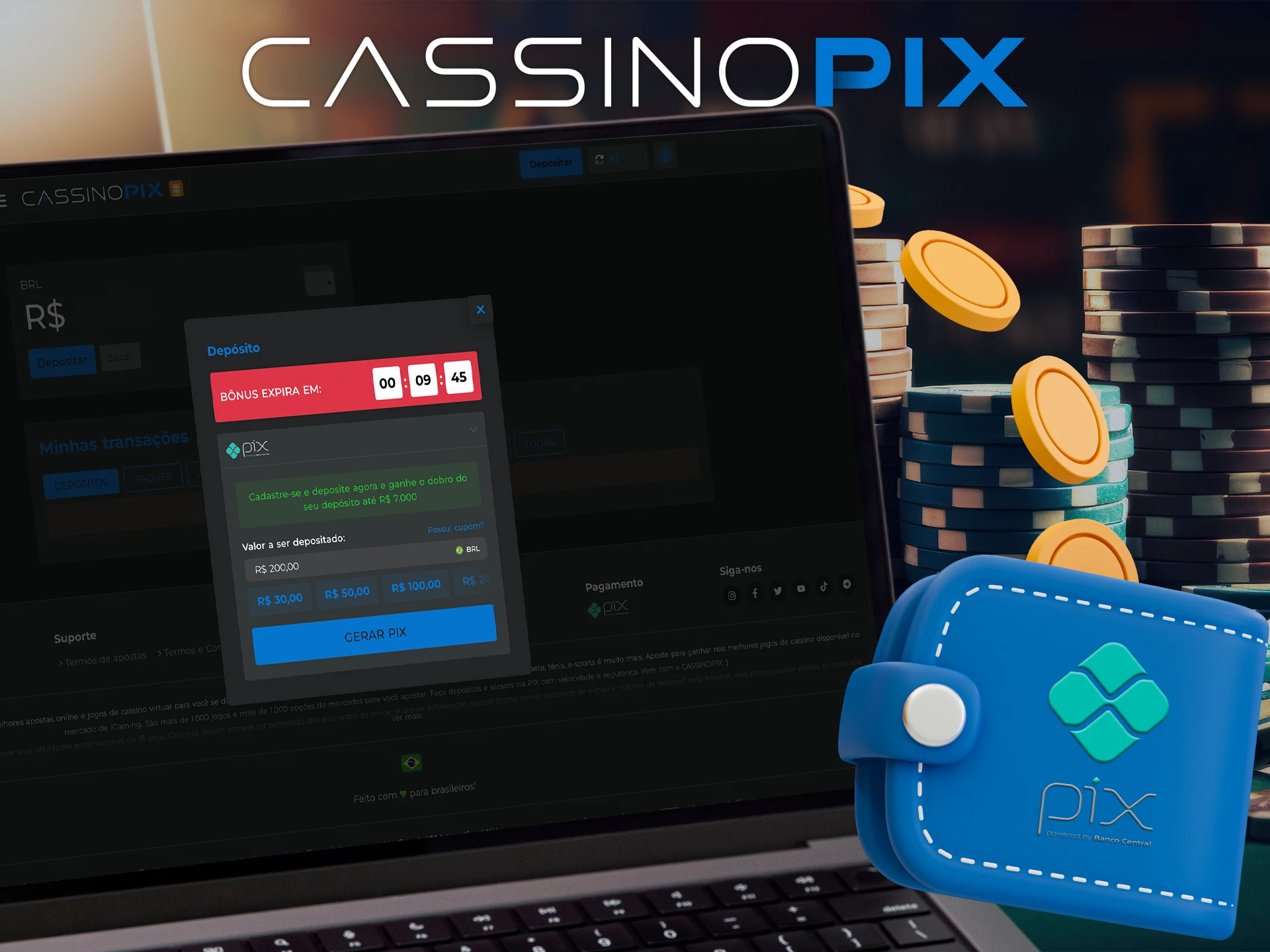 O Cassino Pix oferece um método conveniente de transação de fundos.