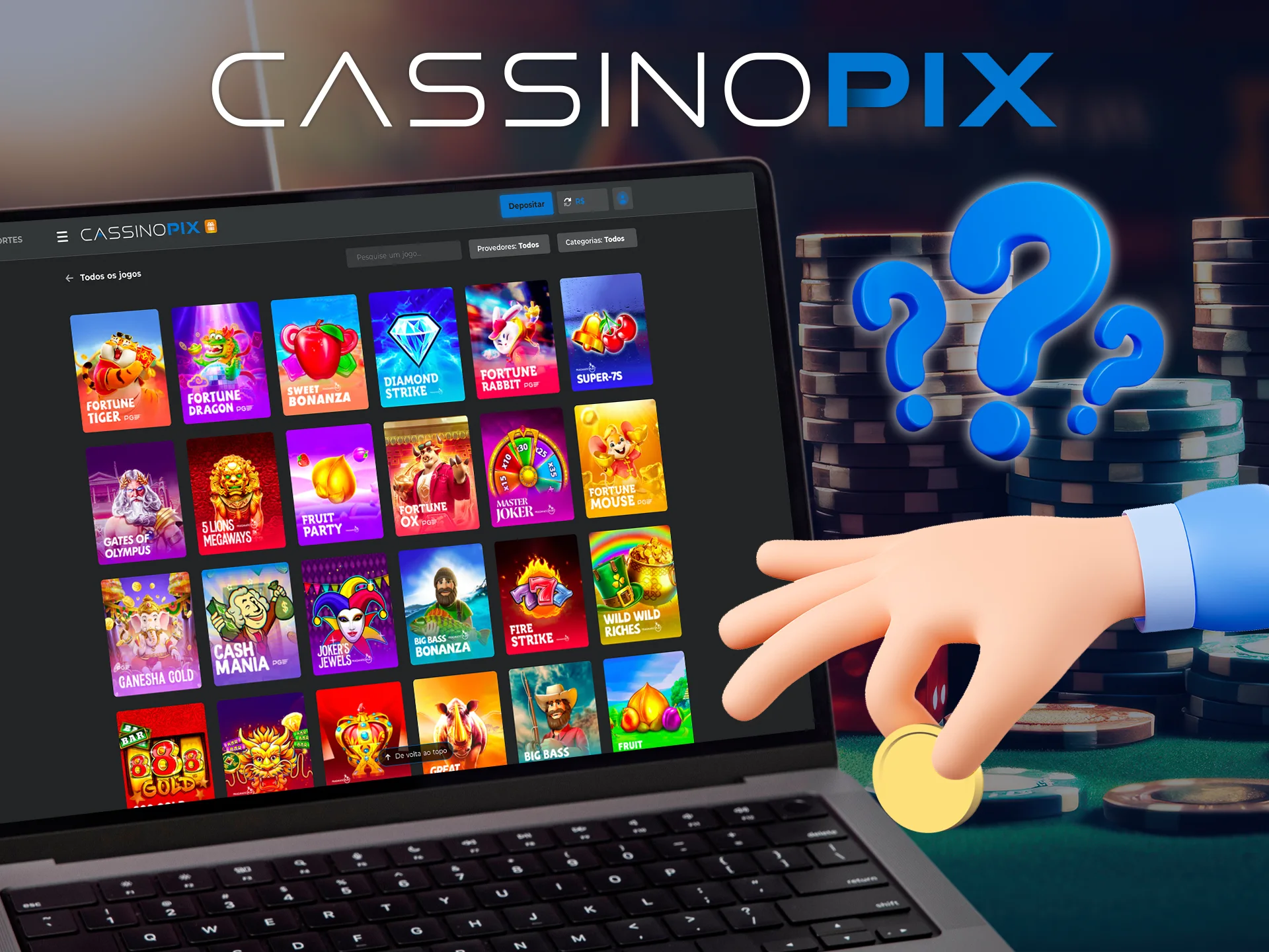 Saiba como apostar no Cassino Pix.