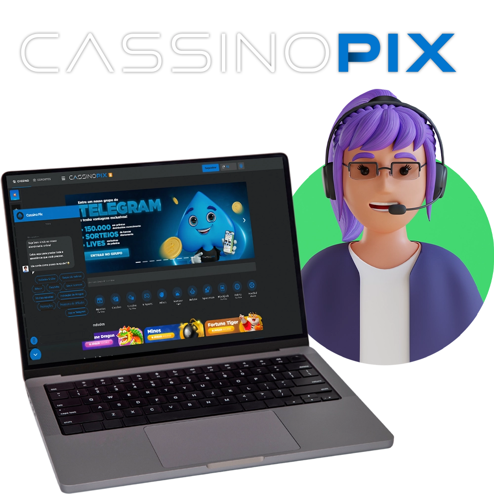 Saiba como entrar em contato com o suporte da Cassino Pix.